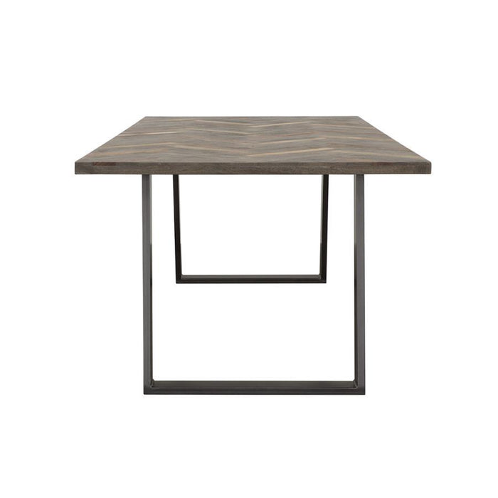 Misty - Solid Wood Dining Table - Gray Sheesham