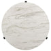 Tandi - Round Coffee Table Faux Marble - White And Black Sacramento Furniture Store Furniture store in Sacramento