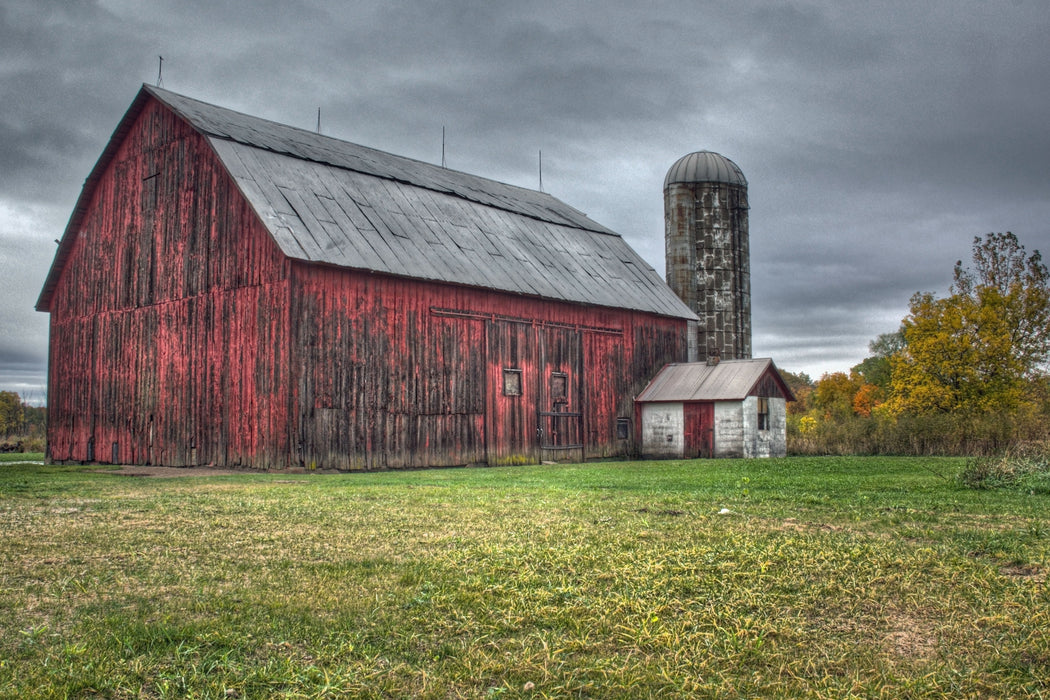 Small - Red Barn - Red