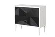 Dubni - Accent Table - White & Black Finish Sacramento Furniture Store Furniture store in Sacramento