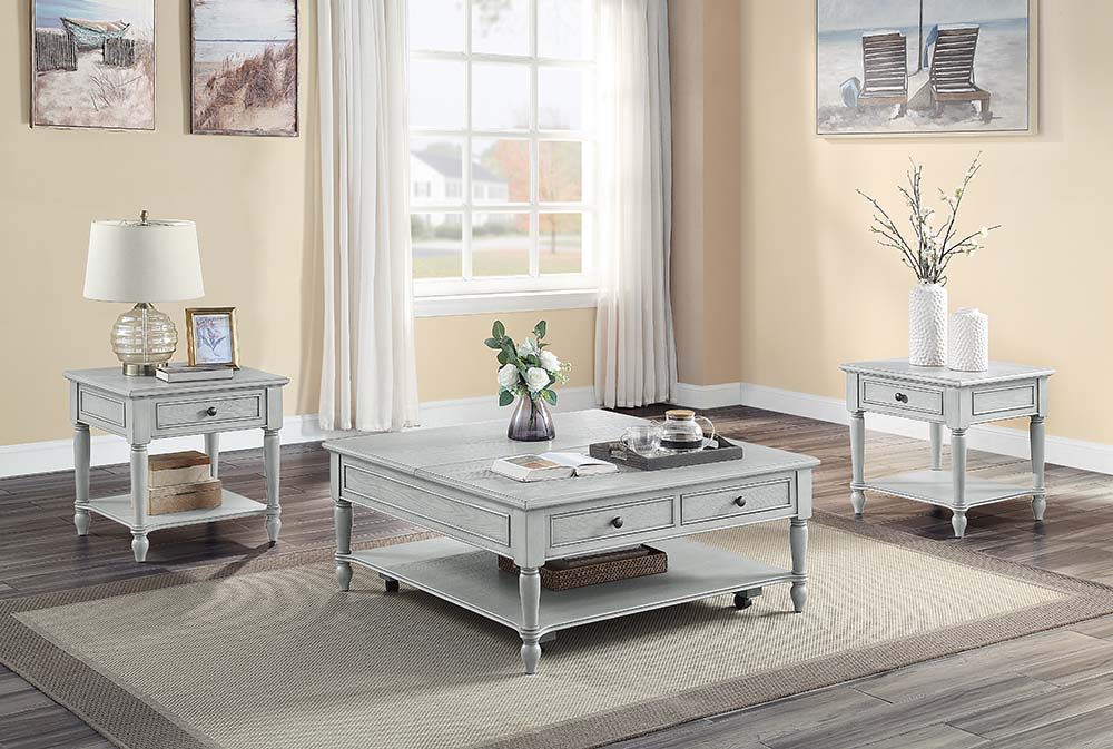 Ramiro - End Table - Rustic Gray Finish