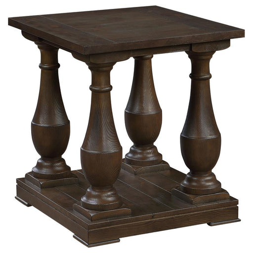 Walden - Rectangular End Table With Turned Legs And Floor Shelf - Coffee Sacramento Furniture Store Furniture store in Sacramento