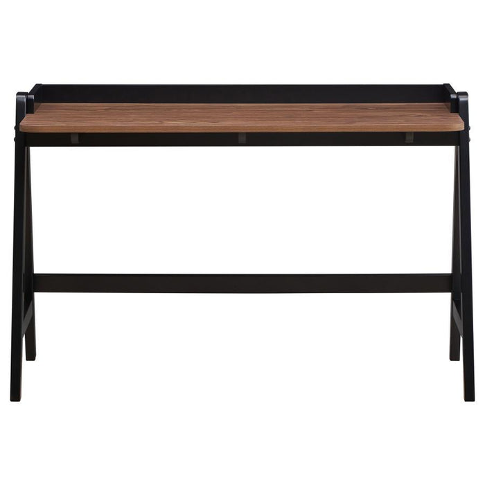 Raul - Writing Desk With USB Ports - Walnut And Black Sacramento Furniture Store Furniture store in Sacramento