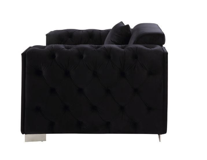 Trislar - Chair - Black Velvet - 33" Sacramento Furniture Store Furniture store in Sacramento