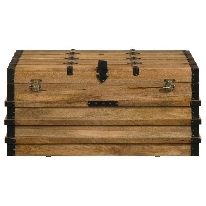 Simmons - Rectangular Storage Trunk - Natural And Black Sacramento Furniture Store Furniture store in Sacramento