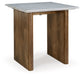 Isanti - Light Brown / White - Rectangular End Table Sacramento Furniture Store Furniture store in Sacramento