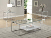 Ruben - End Table - Chrome & Clear Glass Sacramento Furniture Store Furniture store in Sacramento