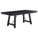 Newport - Rectangular Trestle Dining Table - Black Sacramento Furniture Store Furniture store in Sacramento