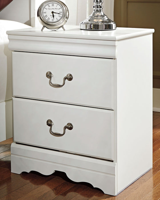 Anarasia - White - Two Drawer Night Stand Sacramento Furniture Store Furniture store in Sacramento