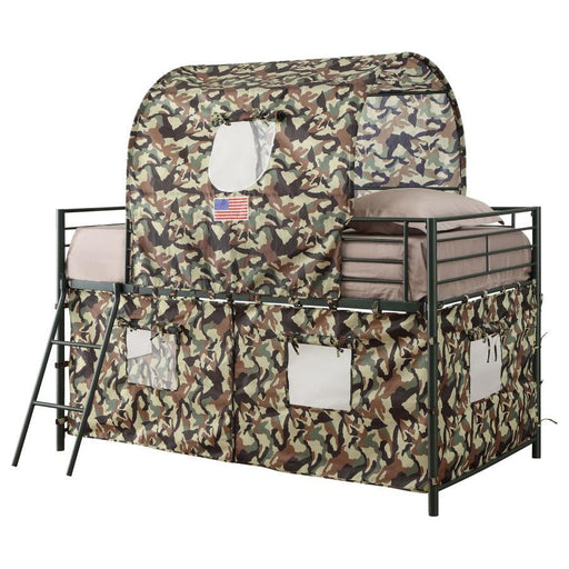 Camouflage - Tent Loft Bed With Ladder - Army Green Sacramento Furniture Store Furniture store in Sacramento