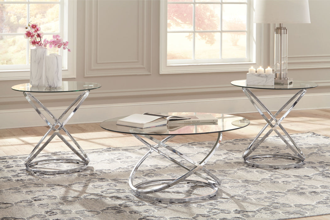 Hollynyx - Chrome Finish - Occasional Table Set (Set of 3) Sacramento Furniture Store Furniture store in Sacramento