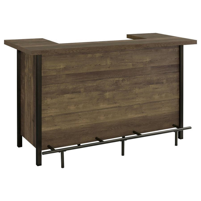 Bellemore - Rectangular Storage Bar Unit - Rustic Oak