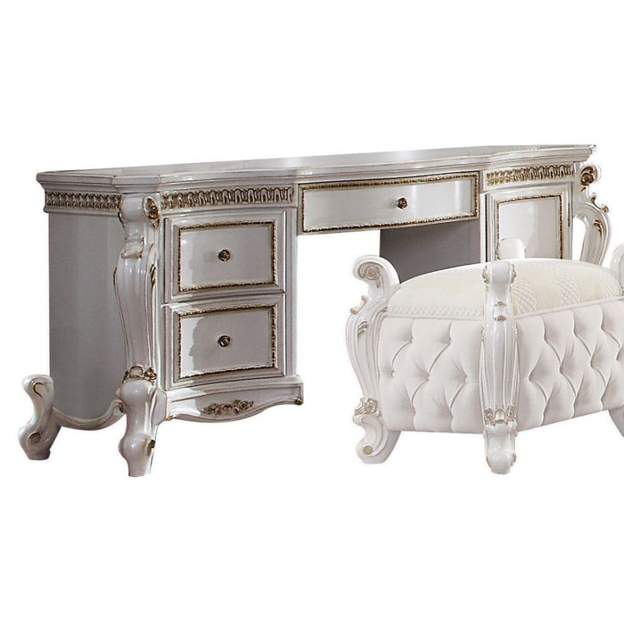 Picardy - Vanity Desk - Antique Pearl Sacramento Furniture Store Furniture store in Sacramento