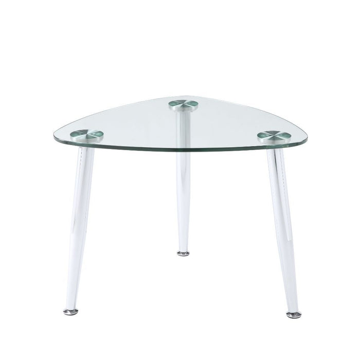 Phlox - End Table - Chrome & Clear Glass Sacramento Furniture Store Furniture store in Sacramento