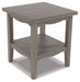 Charina - Antique Gray - Square End Table Sacramento Furniture Store Furniture store in Sacramento