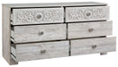 Paxberry - Whitewash - Six Drawer Dresser - Weatherworn Sacramento Furniture Store Furniture store in Sacramento