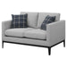 Apperson - Cushioned Back Loveseat - Light Gray Sacramento Furniture Store Furniture store in Sacramento