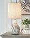 Aleela - White / Gold Finish - Metal Table Lamp Sacramento Furniture Store Furniture store in Sacramento