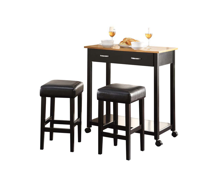 Maroth - Counter Height Set - Black & Black PU Sacramento Furniture Store Furniture store in Sacramento