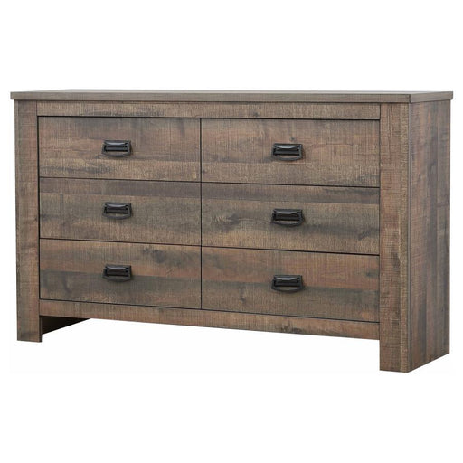 Frederick - 6-Drawer Dresser - Weathered Oak Sacramento Furniture Store Furniture store in Sacramento