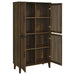 Elouise - 4-Door Engineered Wood Tall Accent Cabinet - Dark Pine Sacramento Furniture Store Furniture store in Sacramento