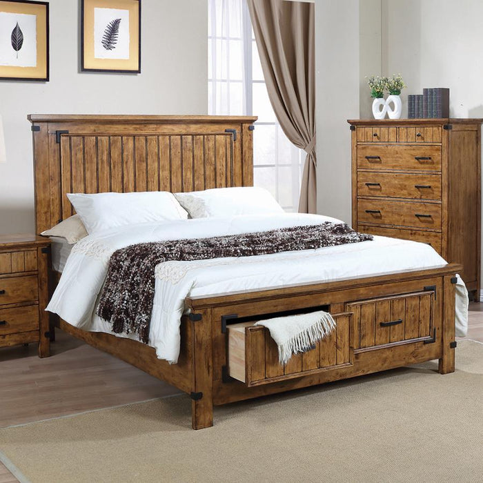 Brenner - Wood Storage Panel Bed