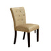 Bethany - Side Chair (Set of 2) - Cream PU & Walnut Sacramento Furniture Store Furniture store in Sacramento