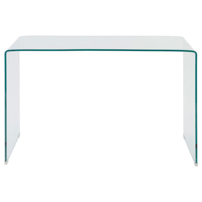 Ripley - Glass Writing Desk - Clear Sacramento Furniture Store Furniture store in Sacramento