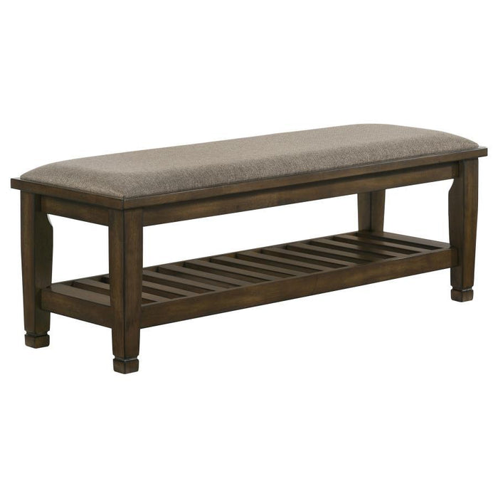 Franco - Bench with Lower Shelf Sacramento Furniture Store Furniture store in Sacramento