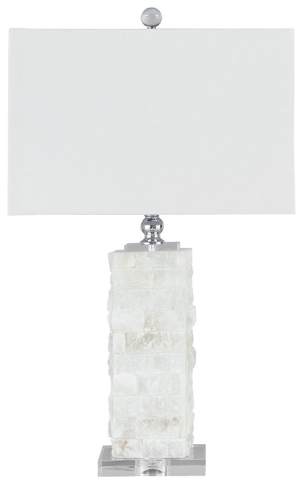 Malise - White - Alabaster Table Lamp Sacramento Furniture Store Furniture store in Sacramento