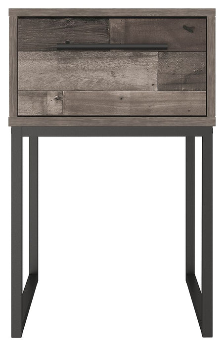 Neilsville - Black / Gray - One Drawer Night Stand Sacramento Furniture Store Furniture store in Sacramento