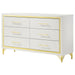 Lucia - 6-Drawer Bedroom Dresser - White Sacramento Furniture Store Furniture store in Sacramento