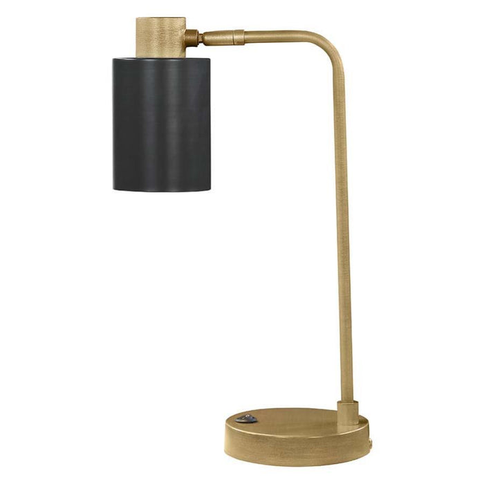 Cherise - Adjustable Shade Table Lamp - Antique Brass And Matte Black Sacramento Furniture Store Furniture store in Sacramento