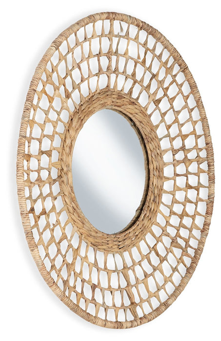 Deltlea - Natural - Accent Mirror Sacramento Furniture Store Furniture store in Sacramento