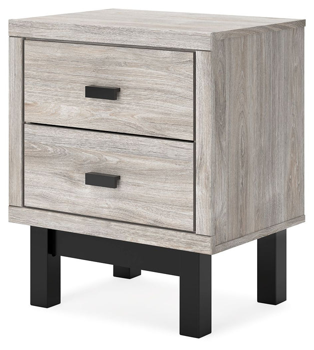 Vessalli - Black / Gray - Two Drawer Nightstand Sacramento Furniture Store Furniture store in Sacramento