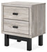 Vessalli - Black / Gray - Two Drawer Nightstand Sacramento Furniture Store Furniture store in Sacramento