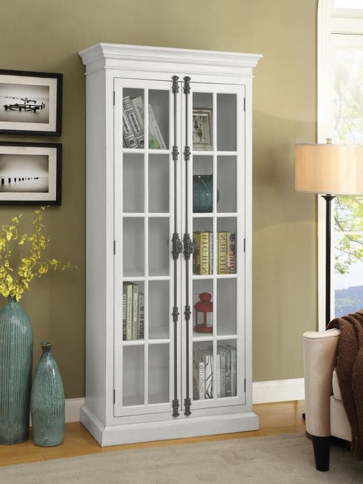 Toni - 2-Door Tall Cabinet - Antique White Sacramento Furniture Store Furniture store in Sacramento