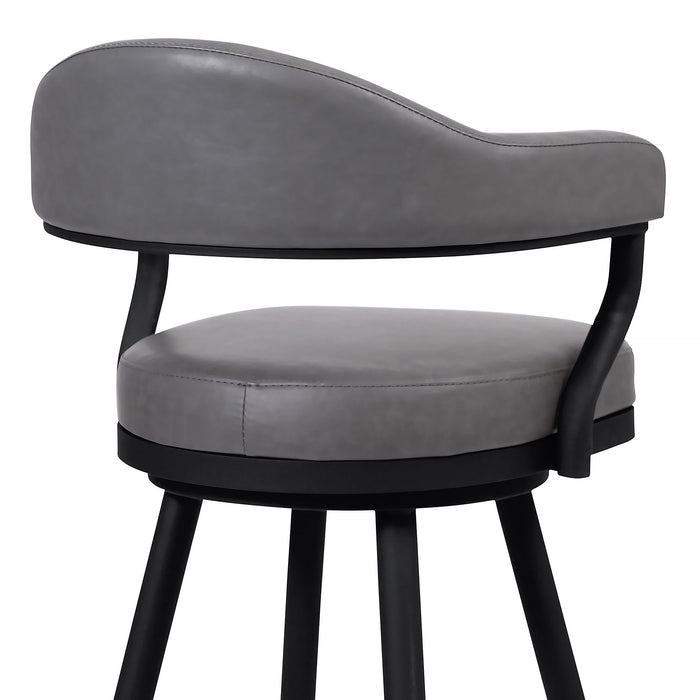 Justin - Swivel Vintage Bar Stool With Metal Legs