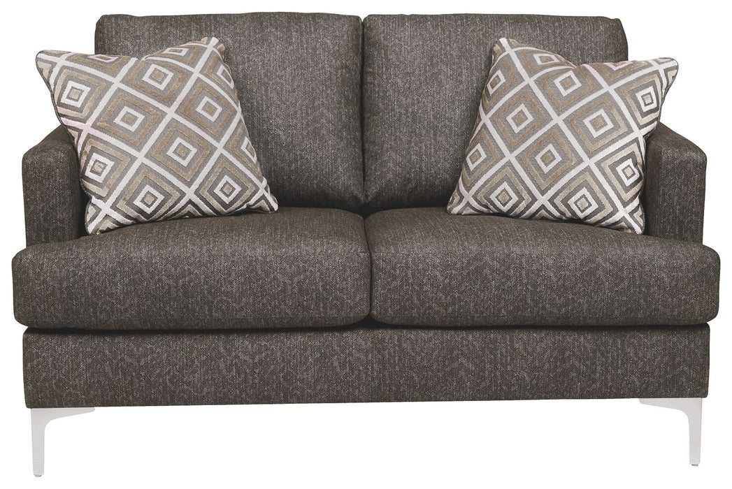 Arcola - Brown Dark - Rta Loveseat Sacramento Furniture Store Furniture store in Sacramento