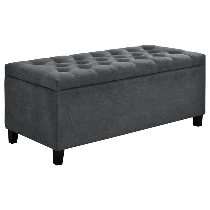 Samir - Lift Top Storage Bench - Charcoal Sacramento Furniture Store Furniture store in Sacramento