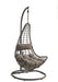 Uzae - Patio Swing Chair - Gray Fabric & Charcaol Wicker Sacramento Furniture Store Furniture store in Sacramento