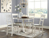 Nelling - White / Brown / Beige - 6 Pc. - Dining Room Table, 4 Side Chairs Sacramento Furniture Store Furniture store in Sacramento