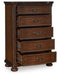 Lavinton - Brown - Five Drawer Chest Sacramento Furniture Store Furniture store in Sacramento