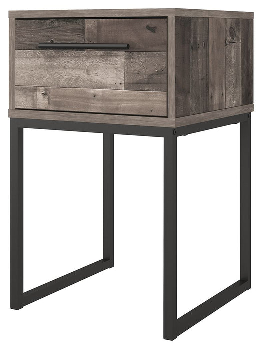 Neilsville - Black / Gray - One Drawer Night Stand Sacramento Furniture Store Furniture store in Sacramento