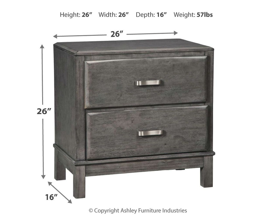 Caitbrook - Gray - Two Drawer Night Stand Sacramento Furniture Store Furniture store in Sacramento