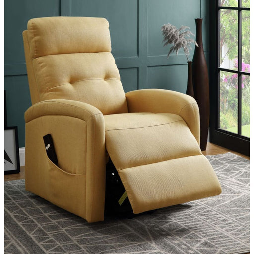 Newat - Recliner - Yellow Linen Sacramento Furniture Store Furniture store in Sacramento