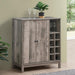 Cheyenne - 2-Door Wine Cabinet With Stemware Rack - Weathered Acacia Sacramento Furniture Store Furniture store in Sacramento