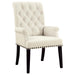 Alana - Tufted Back Upholstered Arm Chair - Beige Sacramento Furniture Store Furniture store in Sacramento