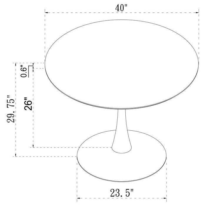 Arkell - Round Pedestal Dining Table Sacramento Furniture Store Furniture store in Sacramento