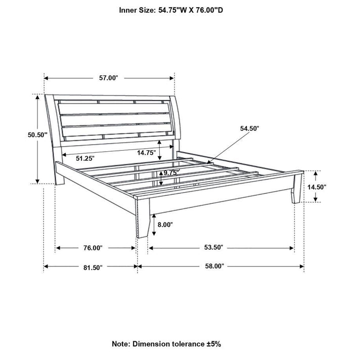 Serinity - Panel Bed with Cut-out Headboard Sacramento Furniture Store Furniture store in Sacramento